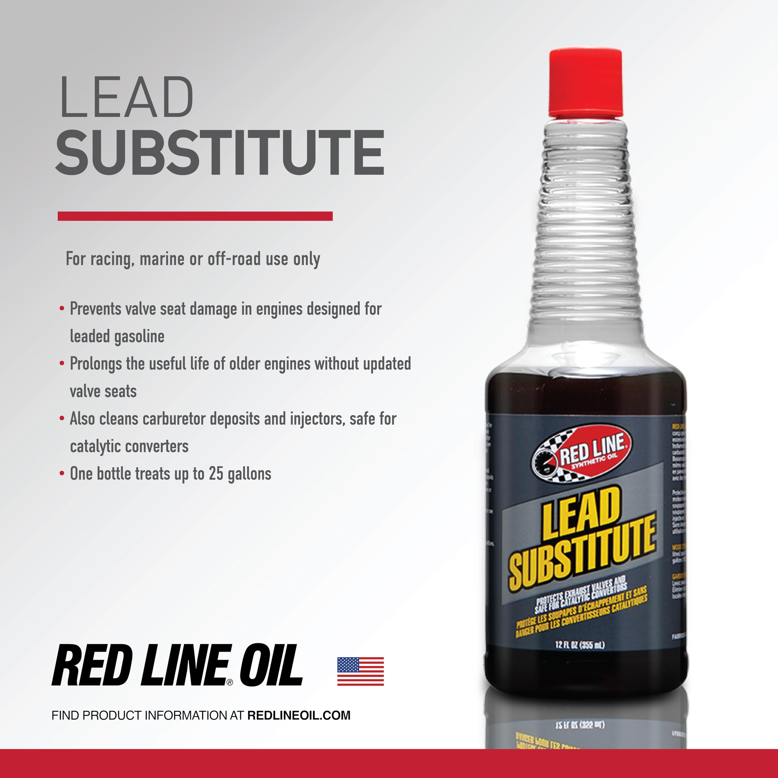 Red Line being added to a fuel tank demonstrating in-use protection