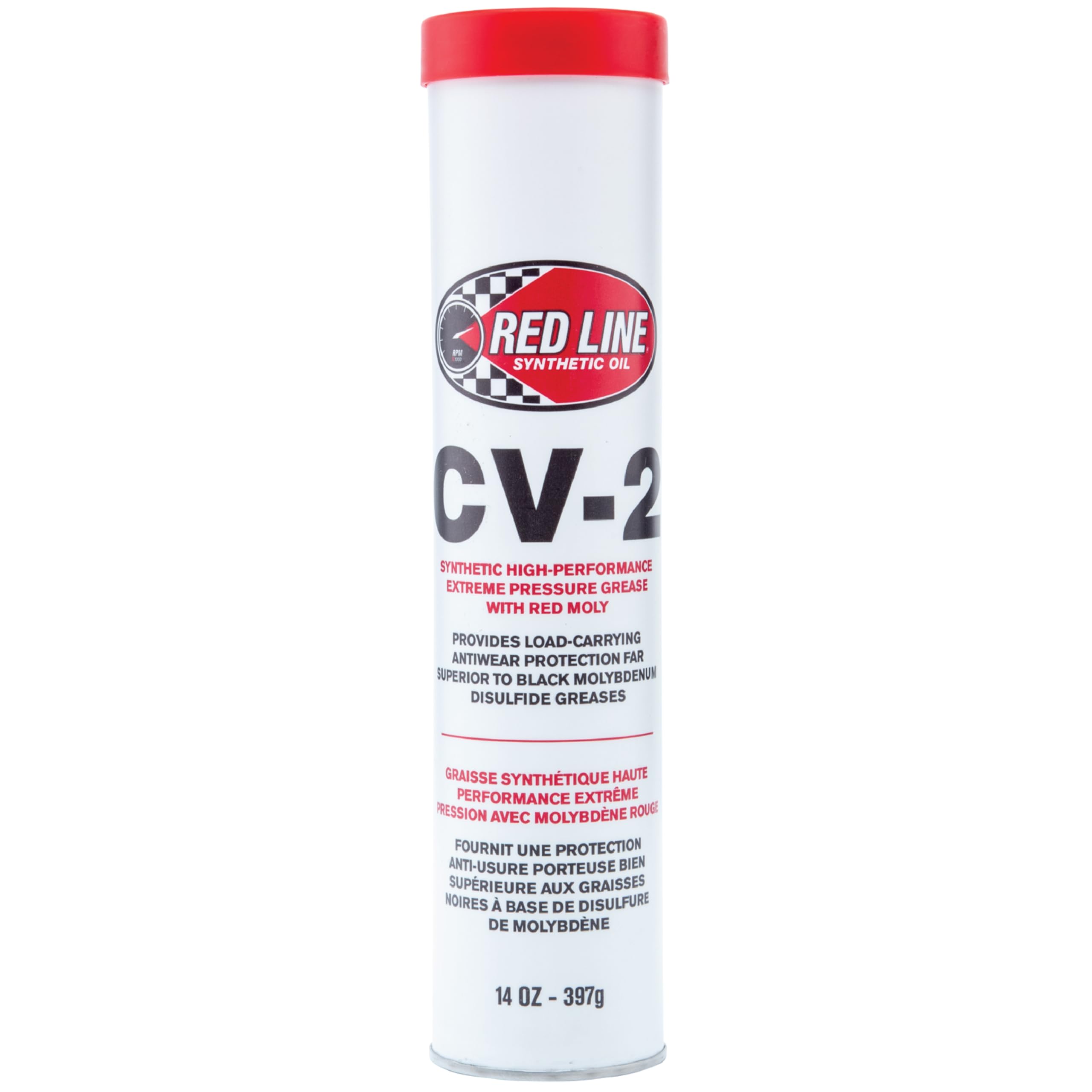 Red Line 80402 front tube showing packaging and ready-to-use convenience