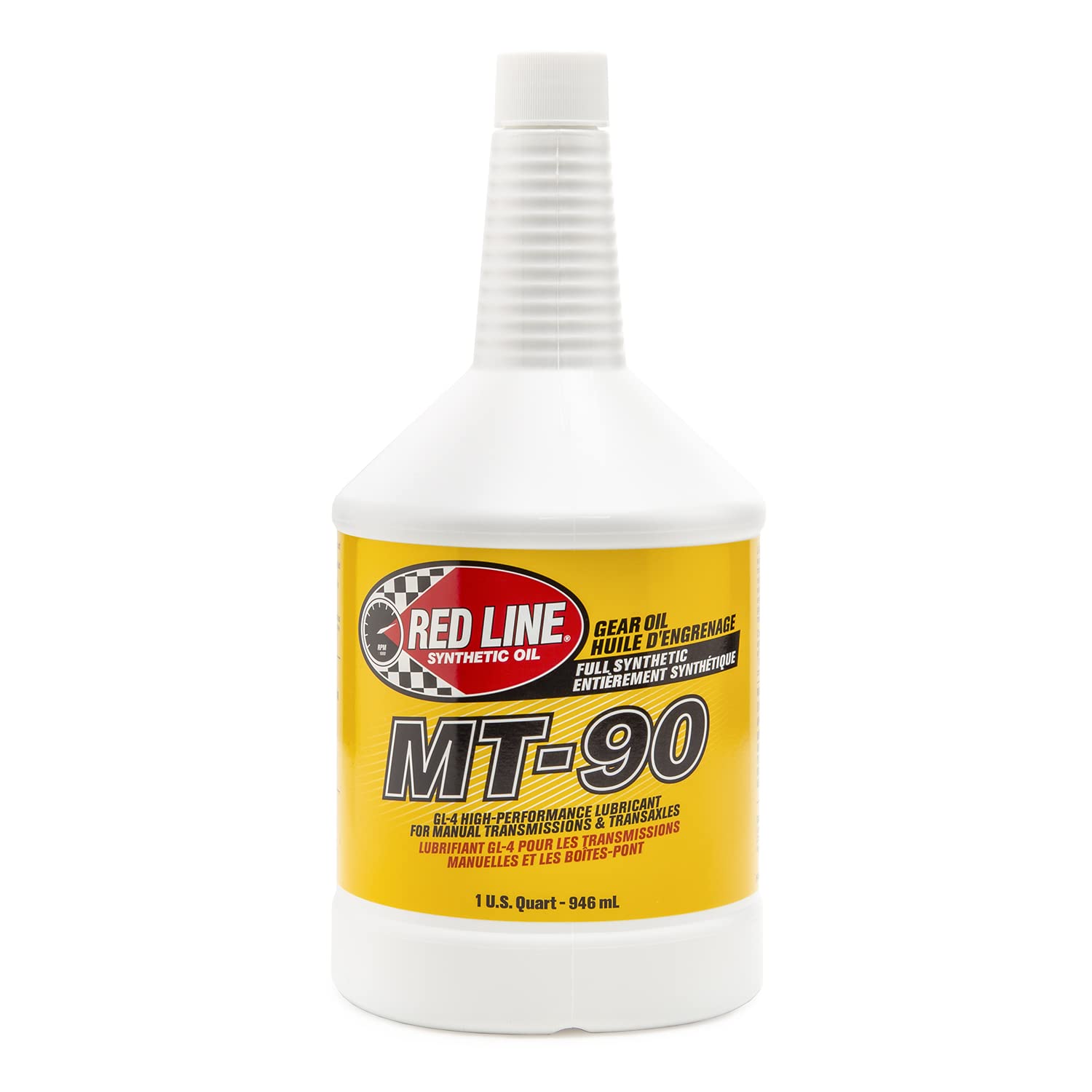 Yukon Gear & Axle Red Line bottle front showing product identity and easy handling benefit
