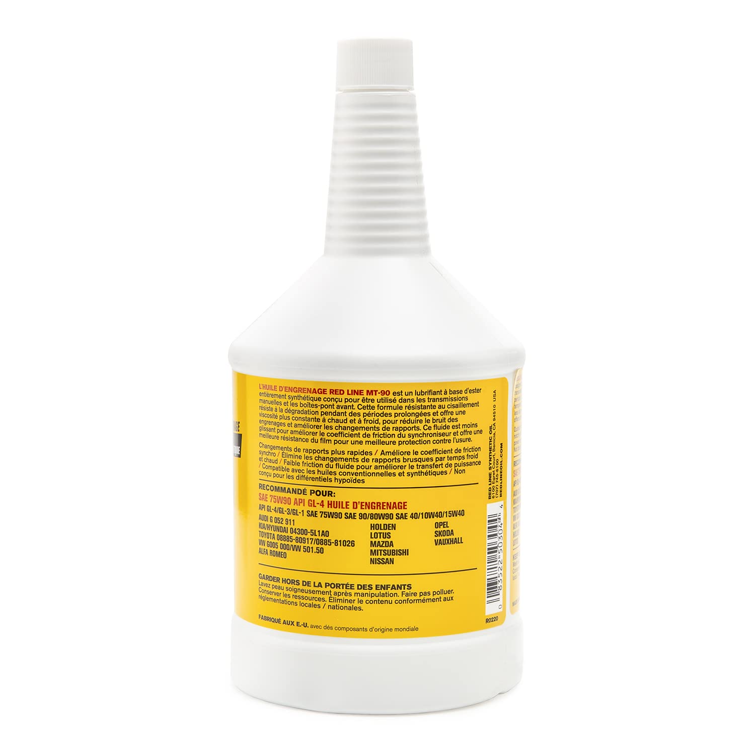 Bottle beside an open gearbox illustrating real-world application and component protection