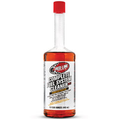Red Line bottle front label showing product identity and benefit