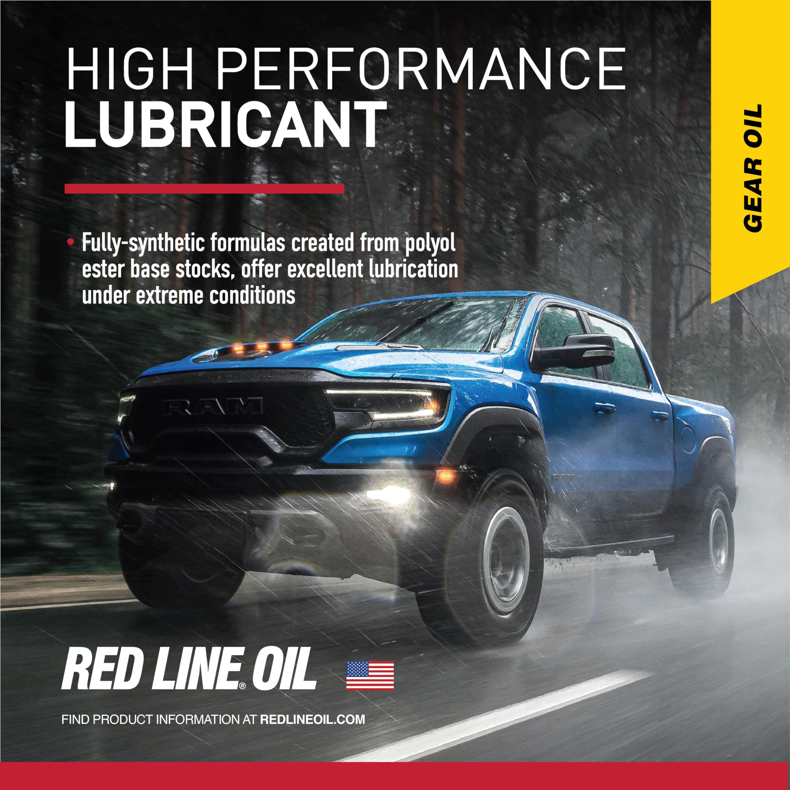 Red Line quart beside ruler to show compact size and easy storage benefit