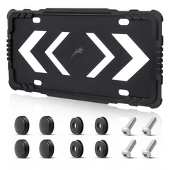 RED WOLF front view of frame showing unobstructed plate and protection