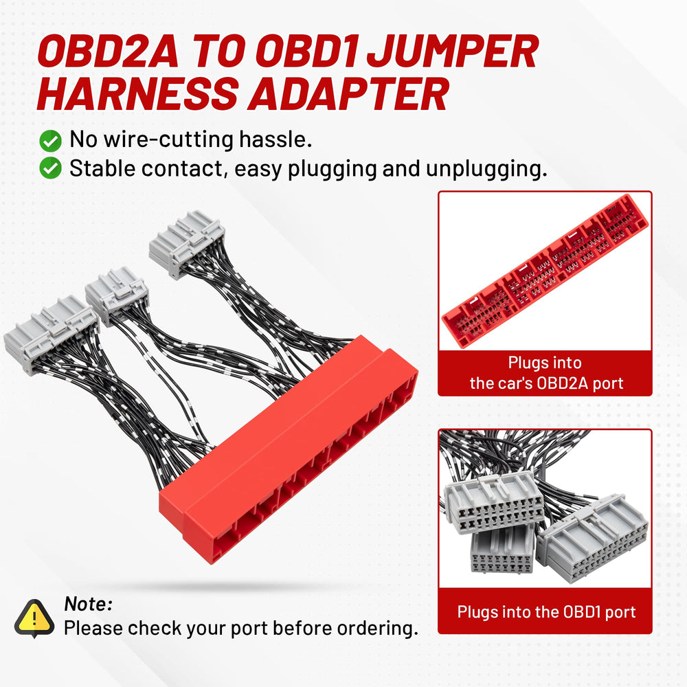 RED WOLF gray OBD1 plug detail highlighting correct mating and protection