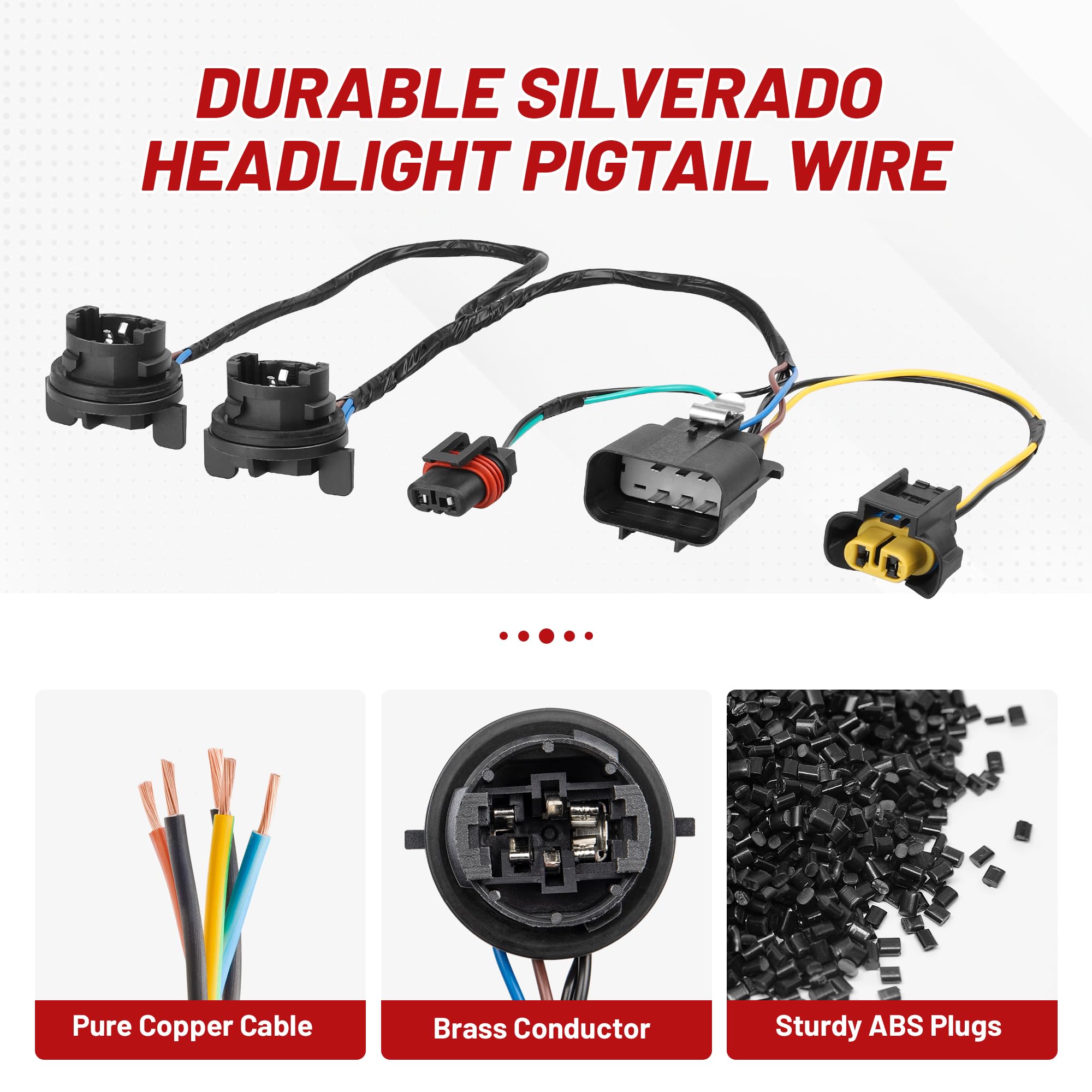 RED WOLF plugged into headlamp bulb demonstrating easy retrofit advantage