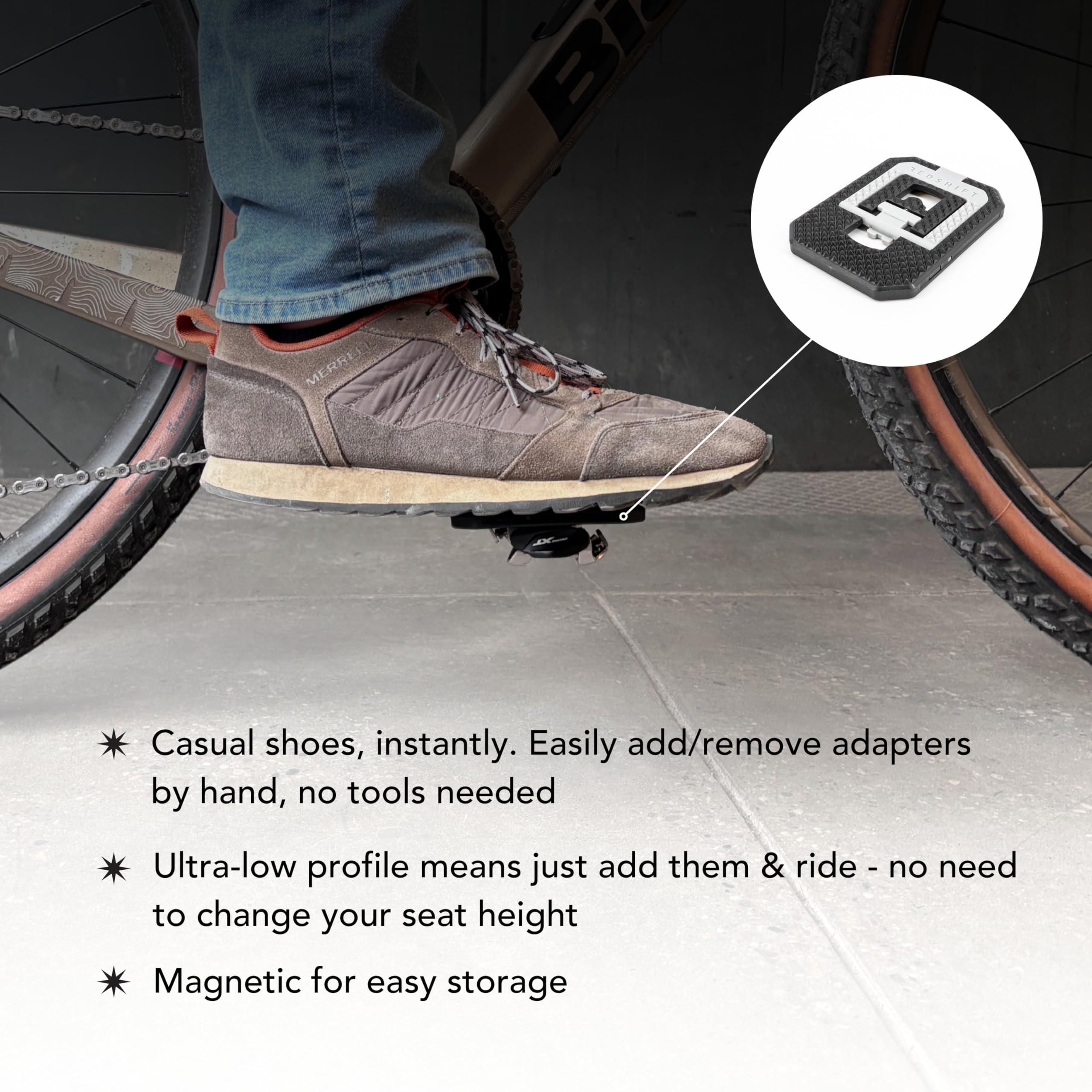 REDSHIFT Mousetrap textured platform close-up for enhanced grip