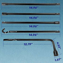 Reeauto hook segment detail demonstrating sturdy attachment and reliable leverage