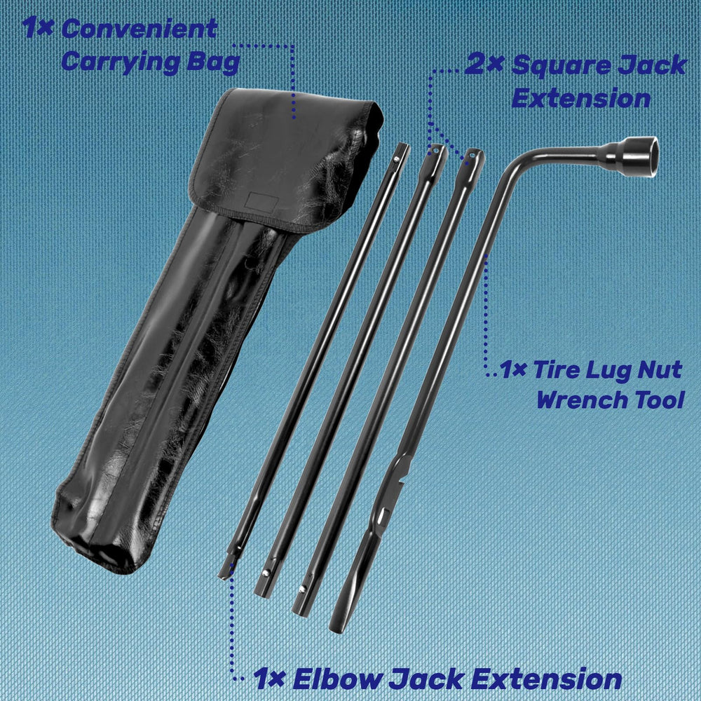 Reeauto jack handle closeup highlighting durable finish and solid connection benefit