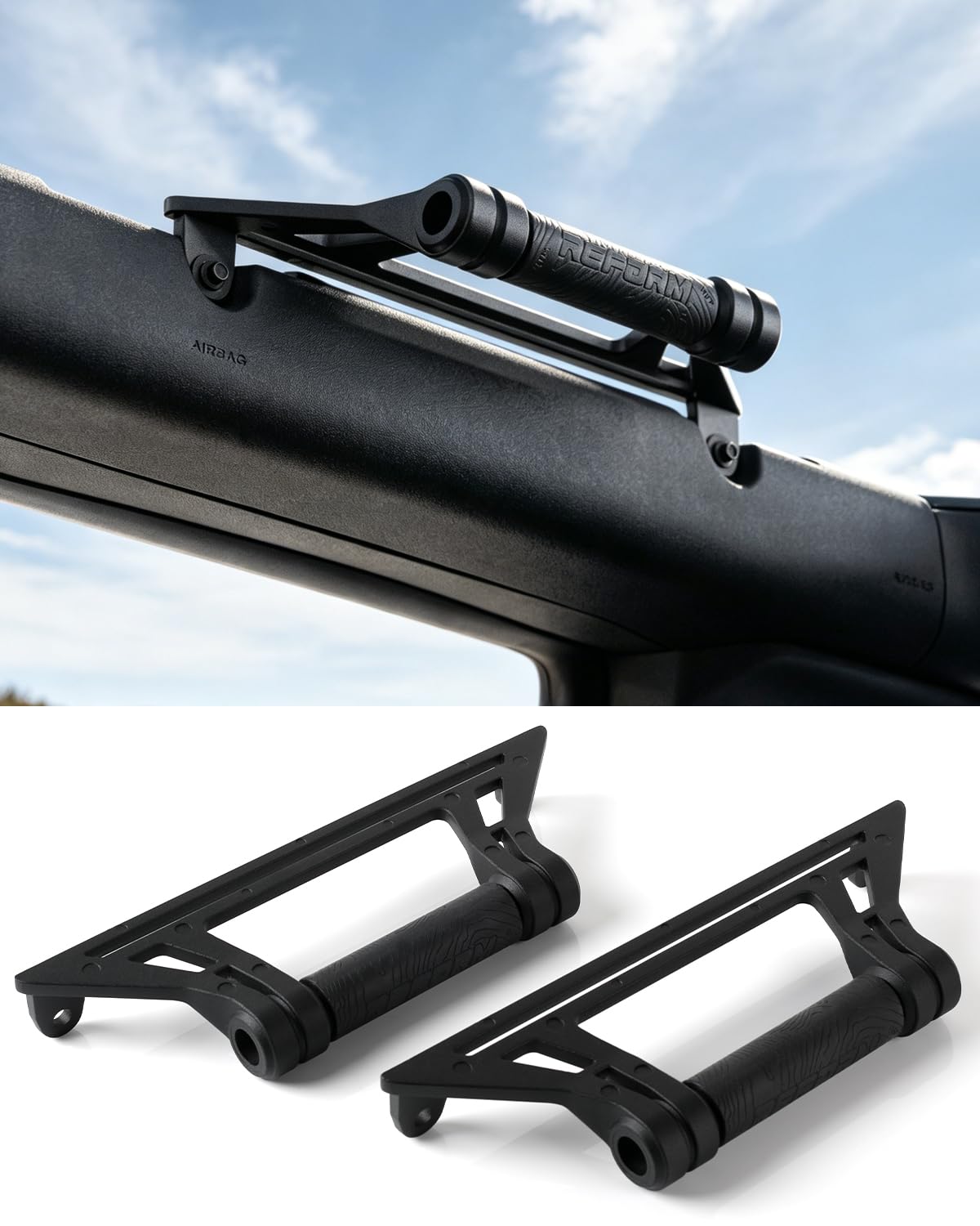 REFORM DESIGN front packaging showing Bronco-compatible grab handles and benefits