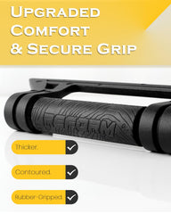 REFORM DESIGN rubber-wrapped handle texture for secure, non-slip hold