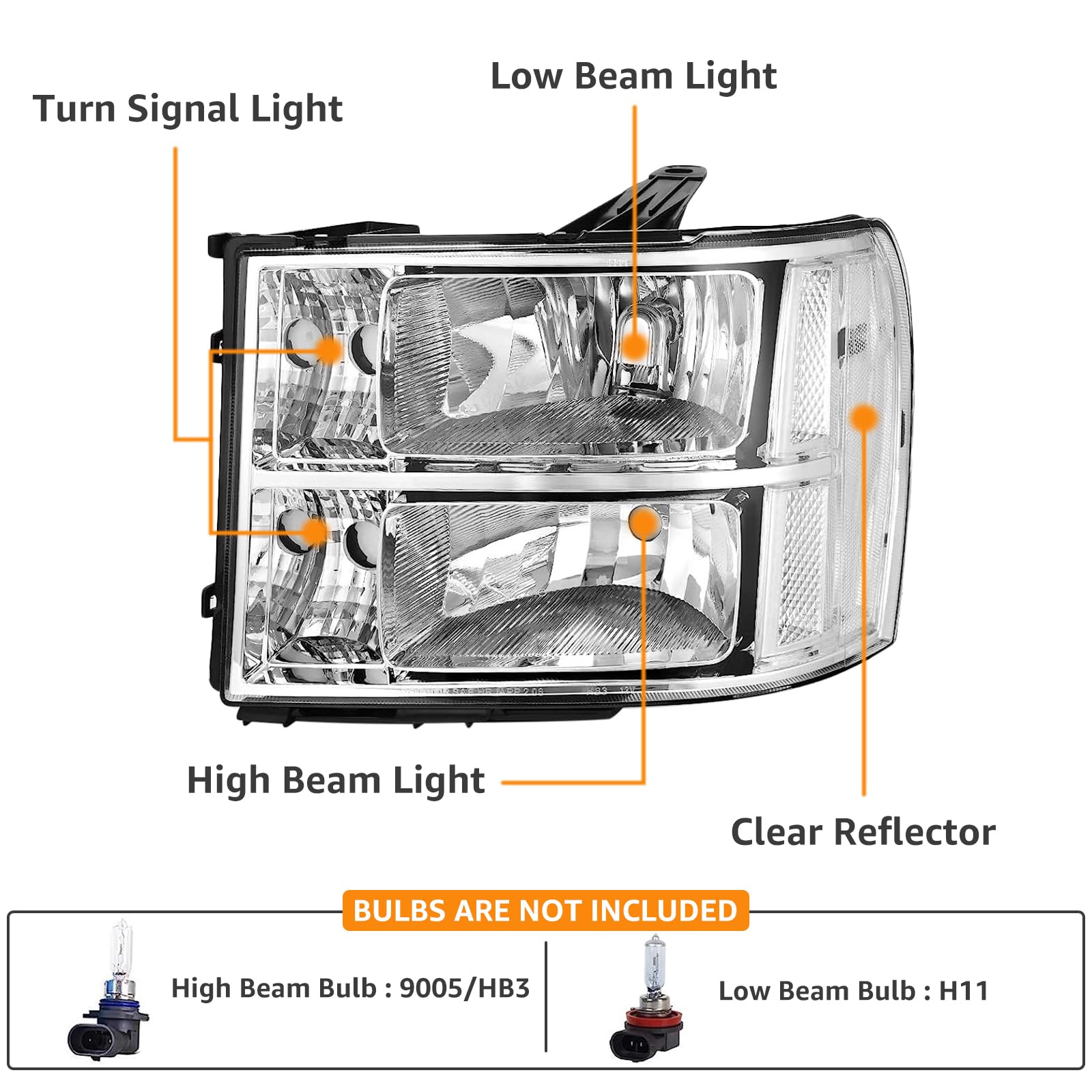 Reinko headlight pair in packaging ready to ship protecting parts during transit