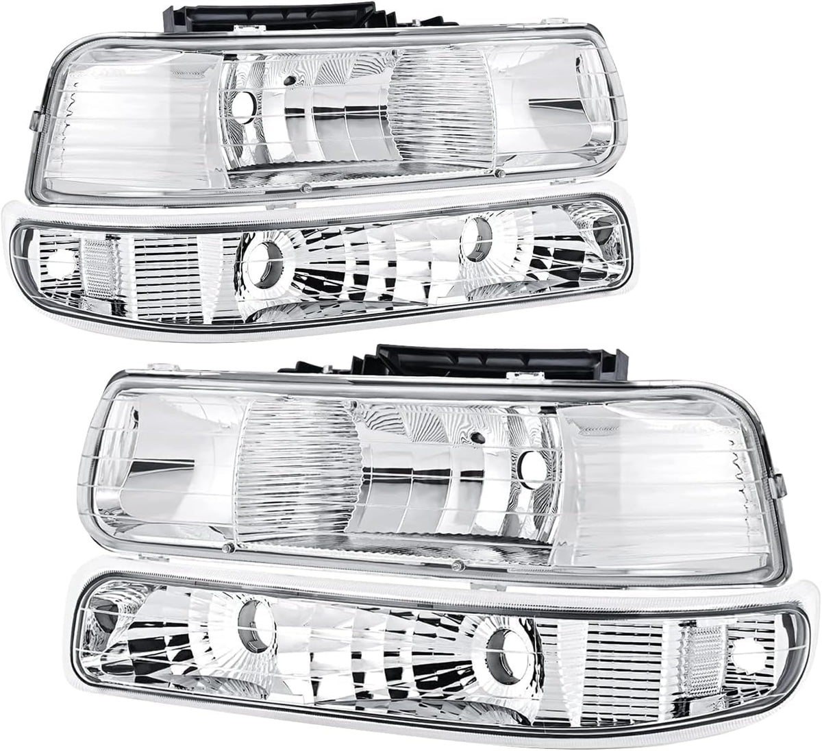 Reinko headlights front view showing OE-style fit and clean finish