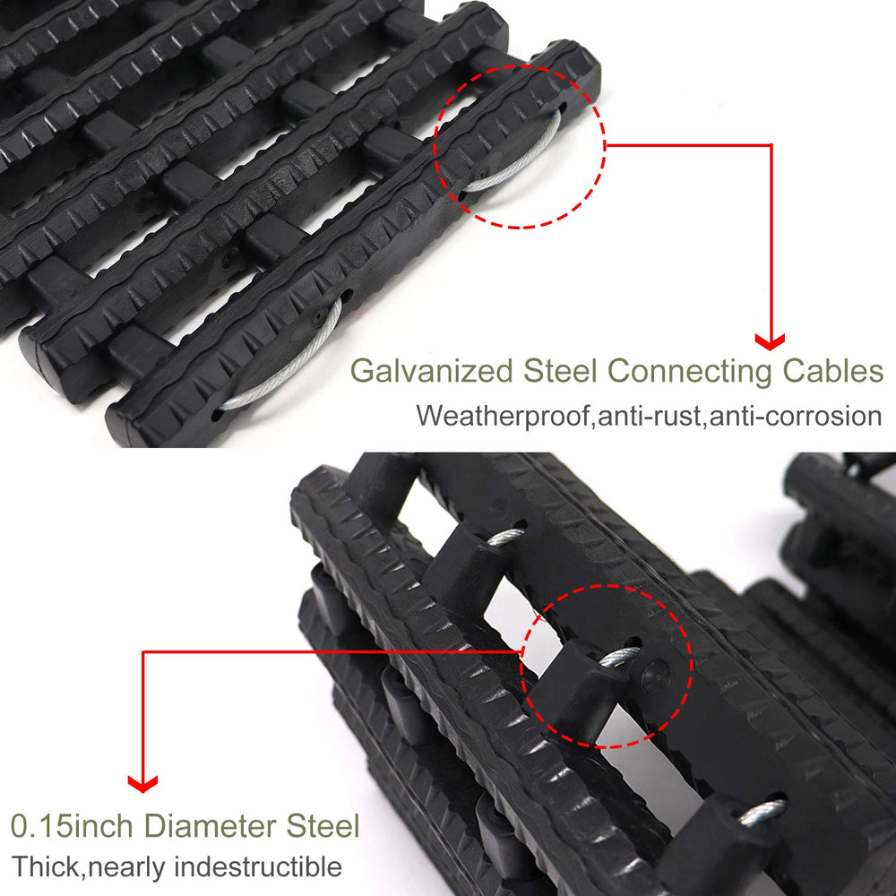 Reliancer galvanized steel core detail demonstrating rust-resistant strength