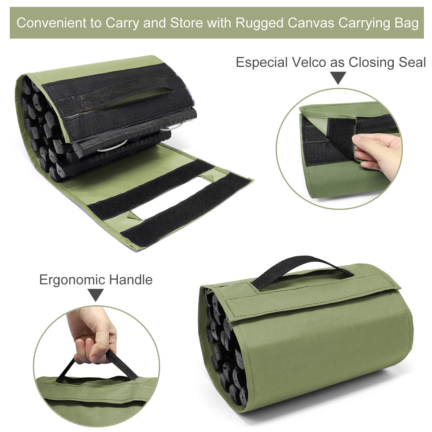 Reliancer ergonomic handle and edge showing easy placement and retrieval