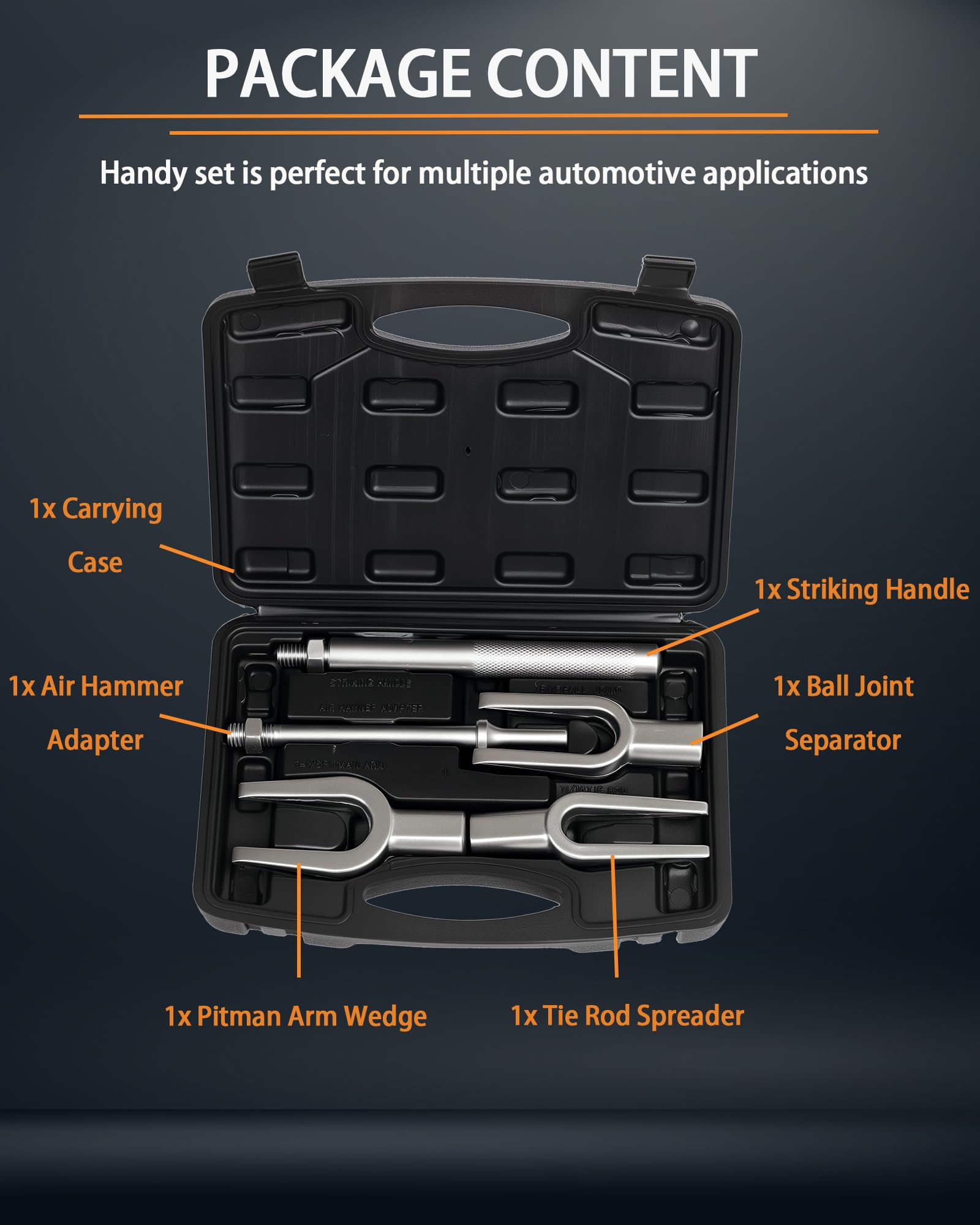 ReluxGo adapter attached to air hammer for faster tie rod removal benefit