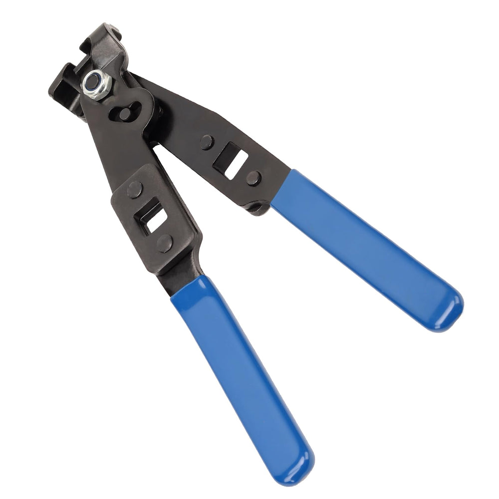 ReluxGo pliers on a shop bench with vehicle axle parts showing professional workshop use