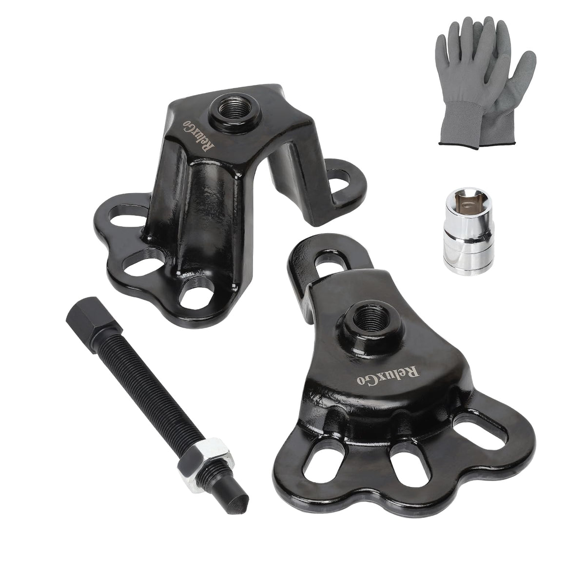 ReluxGo front hub puller full kit showing components and durable finish
