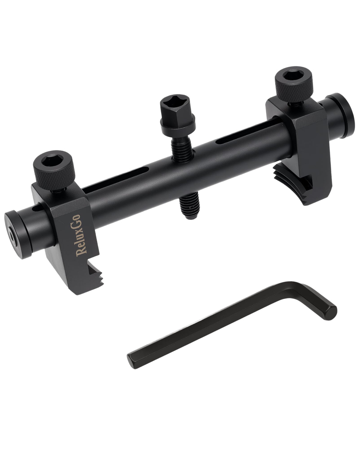 ReluxGo front view of puller showing compact low-profile arms for tight spaces