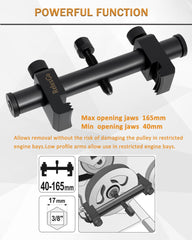 ReluxGo jaw detail highlighting precision-machined claws for secure pulley grip