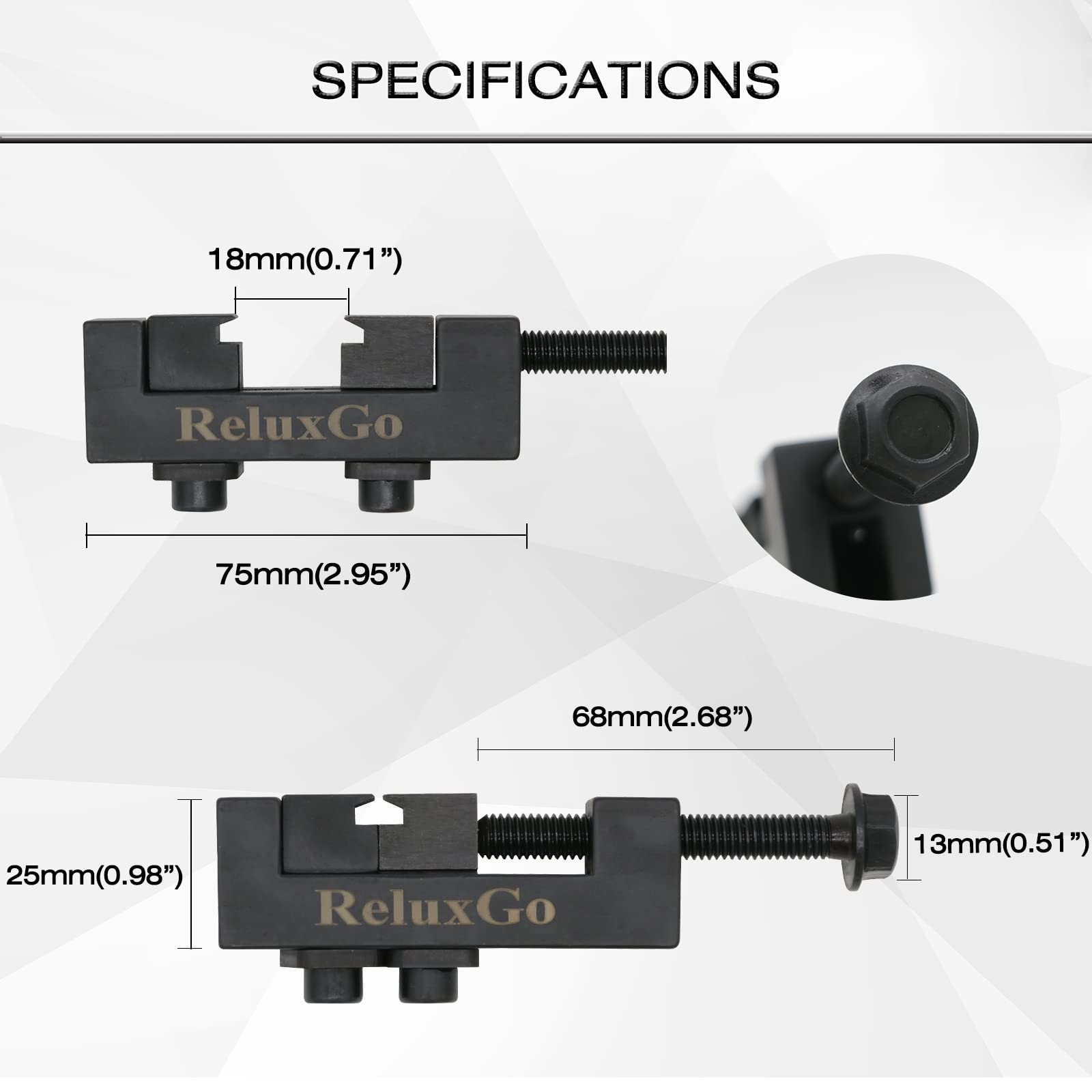 ReluxGo packaging and label showing OEM compatibility and tool details