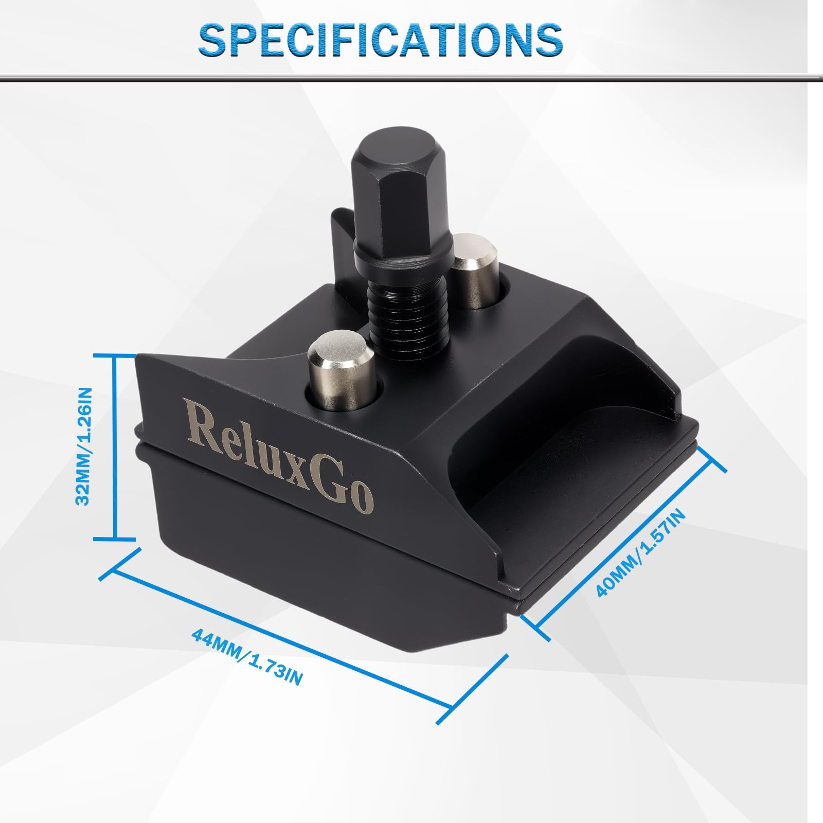 ReluxGo beside hand tool showing correct 10mm tool compatibility