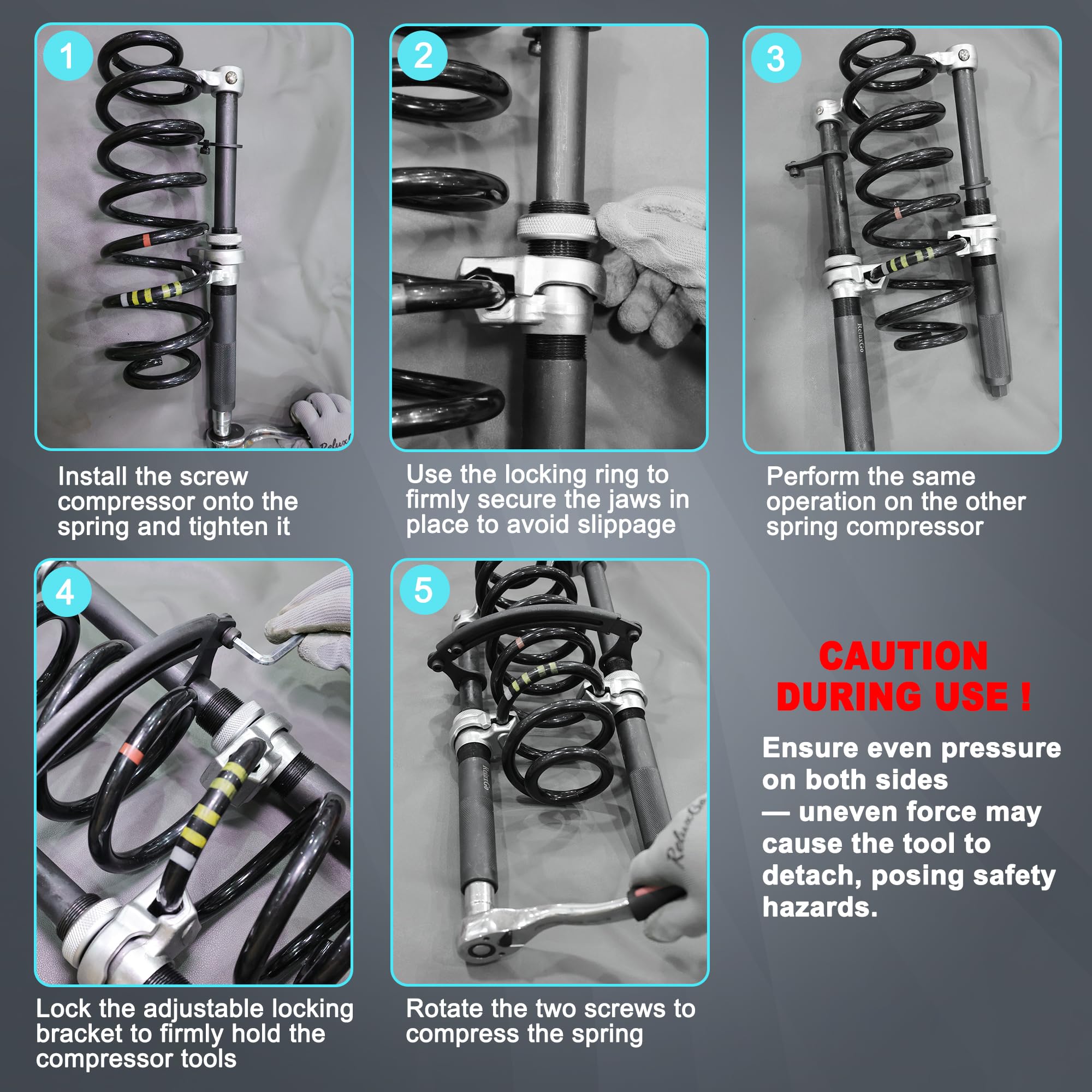 ReluxGo threaded rod and 19 mm hex socket highlighting easier controlled tightening