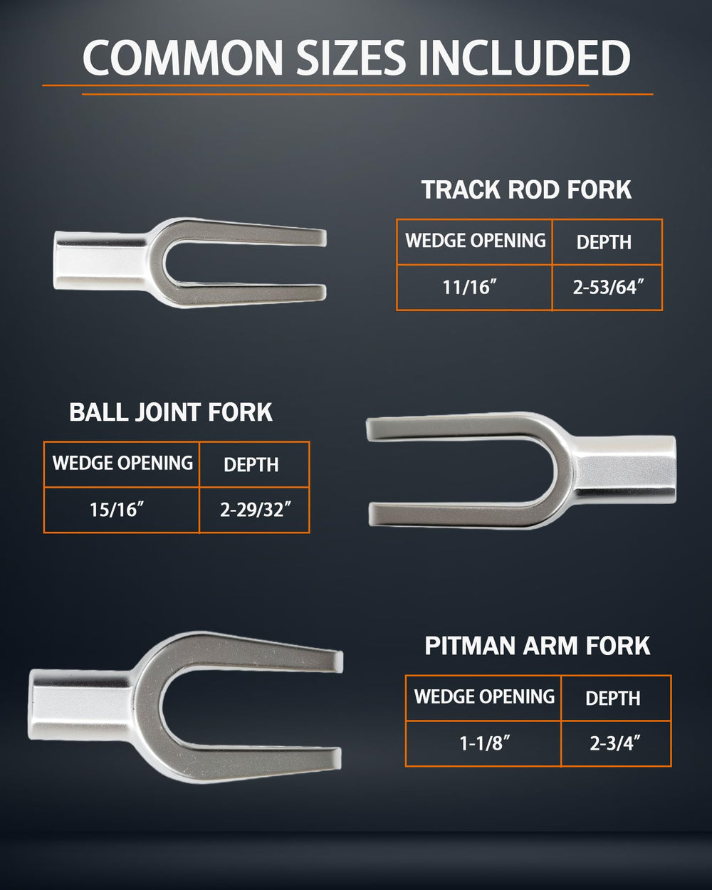 ReluxGo close-up forged fork tips showing durable corrosion-resistant finish