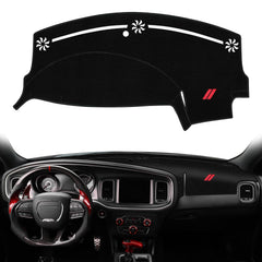 REMOCH dash cover front view showing full coverage and fitted shape for Charger