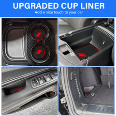 REMOCH cup holder close-up texture showing non-slip grip and noise reduction