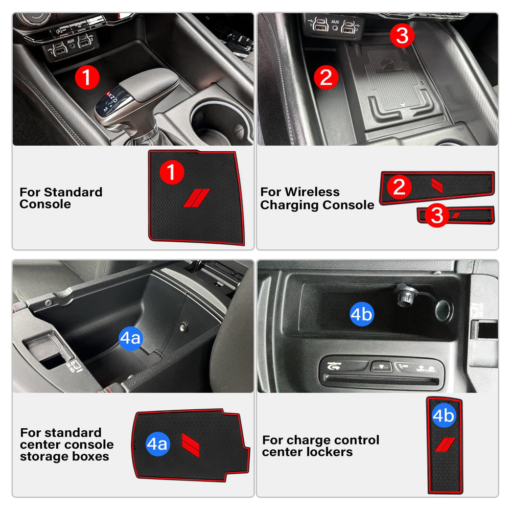REMOCH rubber liner with Dodge double-stripe logo adding custom style