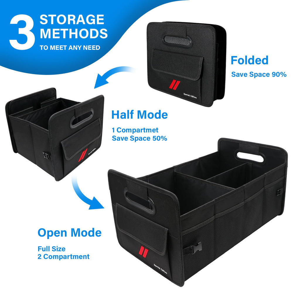 REMOCH folded flat for compact storage, easy transport between vehicles