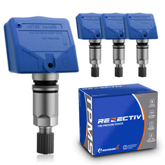 RENECTIV front packaging showing four pre-programmed TPMS sensors and benefits