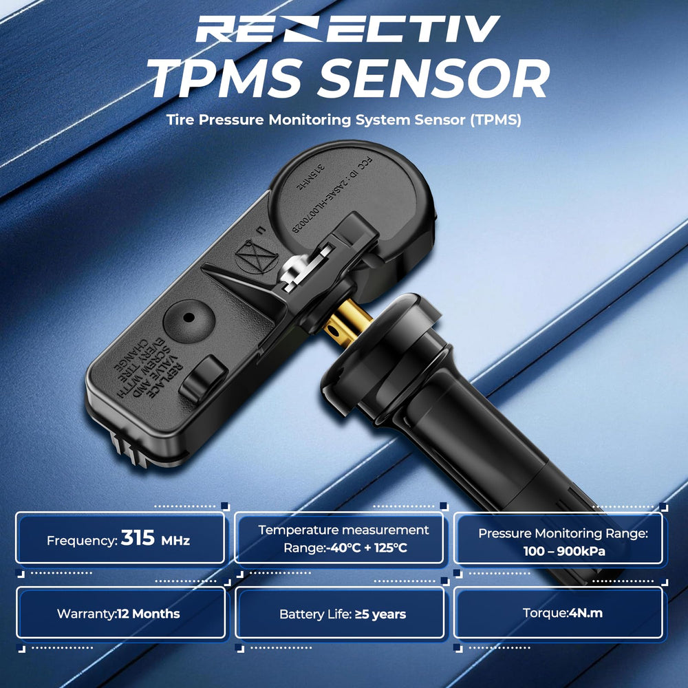 RENECTIV sensor mounted on wheel valve, visible secure installation benefit