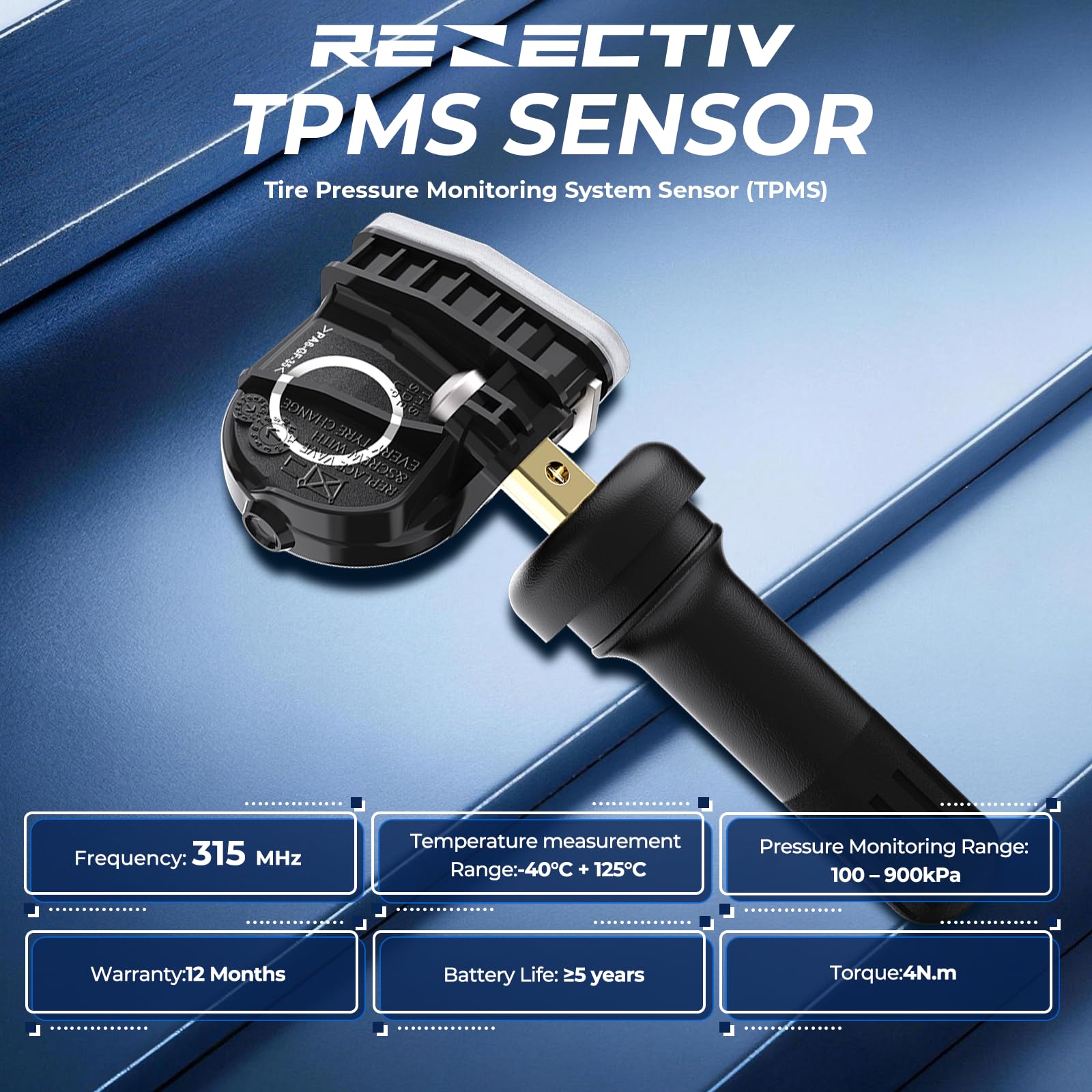 RENECTIV valve stem detail illustrating easy installation and secure seal