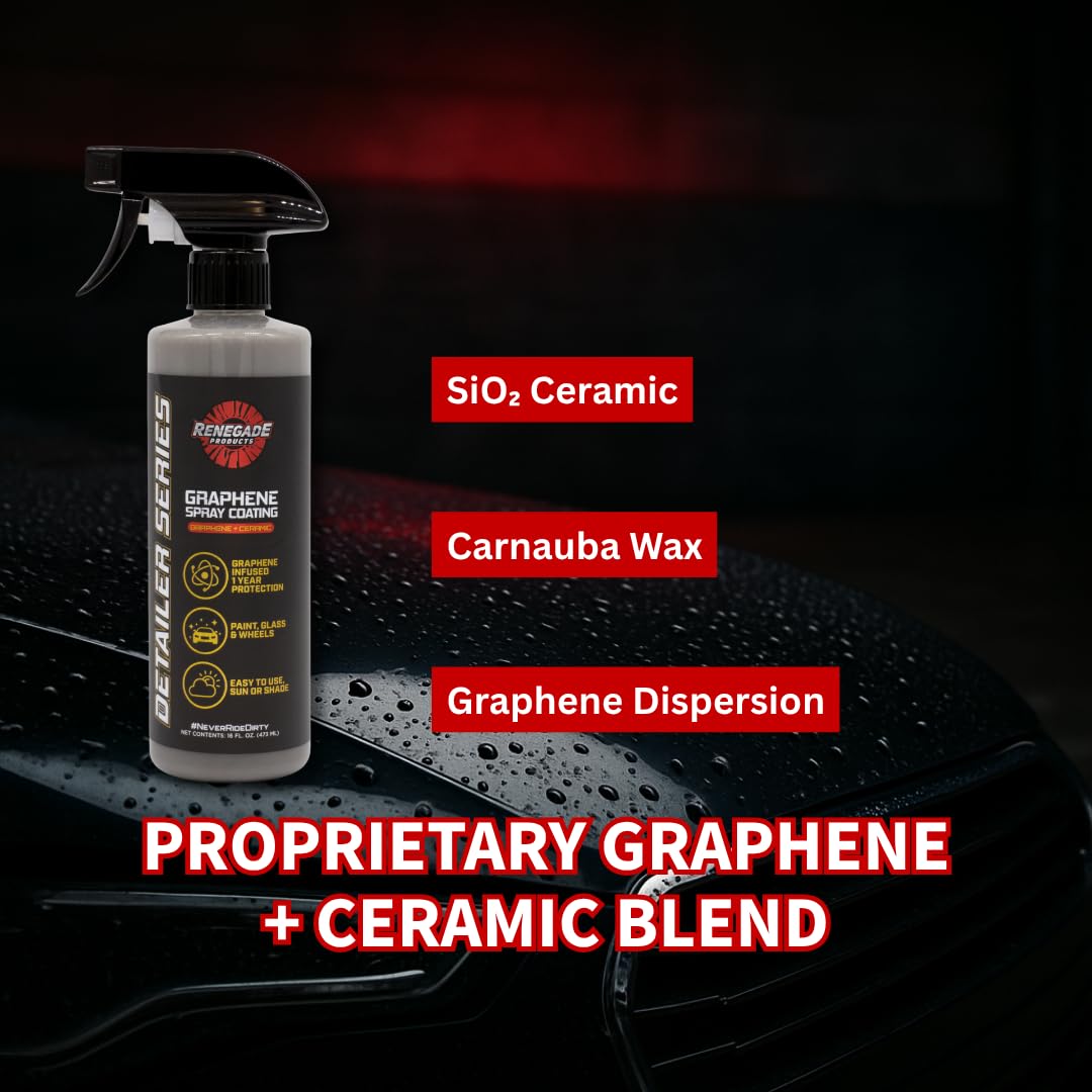 Renegade Products wiped with microfiber demonstrating streak-free finish and efficient buffing