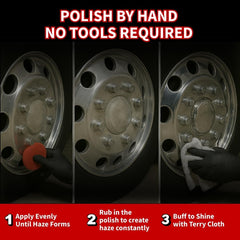 Renegade Products applicator pad with polish demonstrating easy hand use