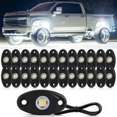 RENMAII-LIGHT front view of 24 white LED pods showing full kit benefit