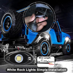 RENMAII-LIGHT mounted under vehicle demonstrating robust underglow visibility and safety