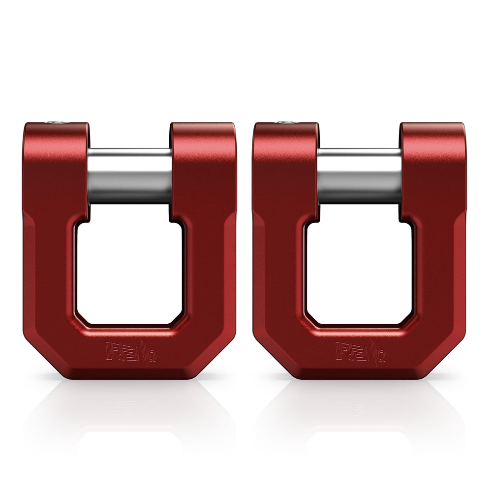 RENO front profile of 3/4" D-ring shackle showing shape and fit benefit