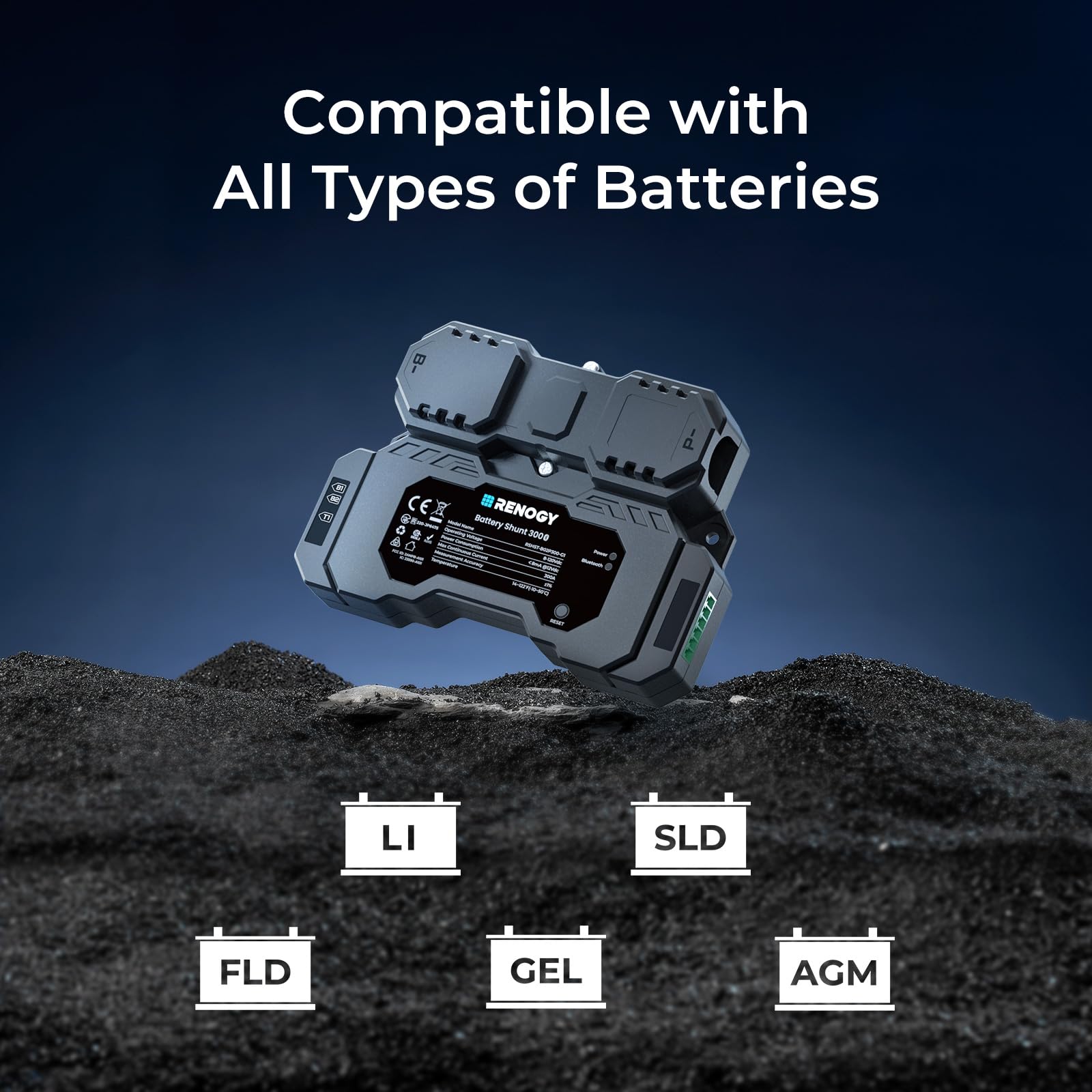 Renogy app showing live battery data for remote monitoring benefit