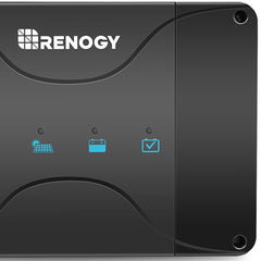 Renogy charger installed in van cabinet demonstrating space-saving benefit