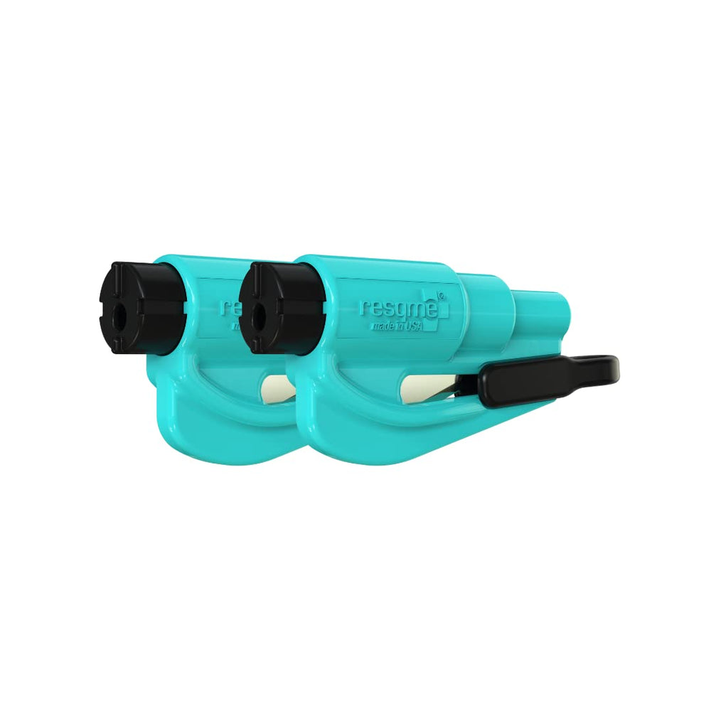 RESQME front view pack of two teal showing compact design and quick access