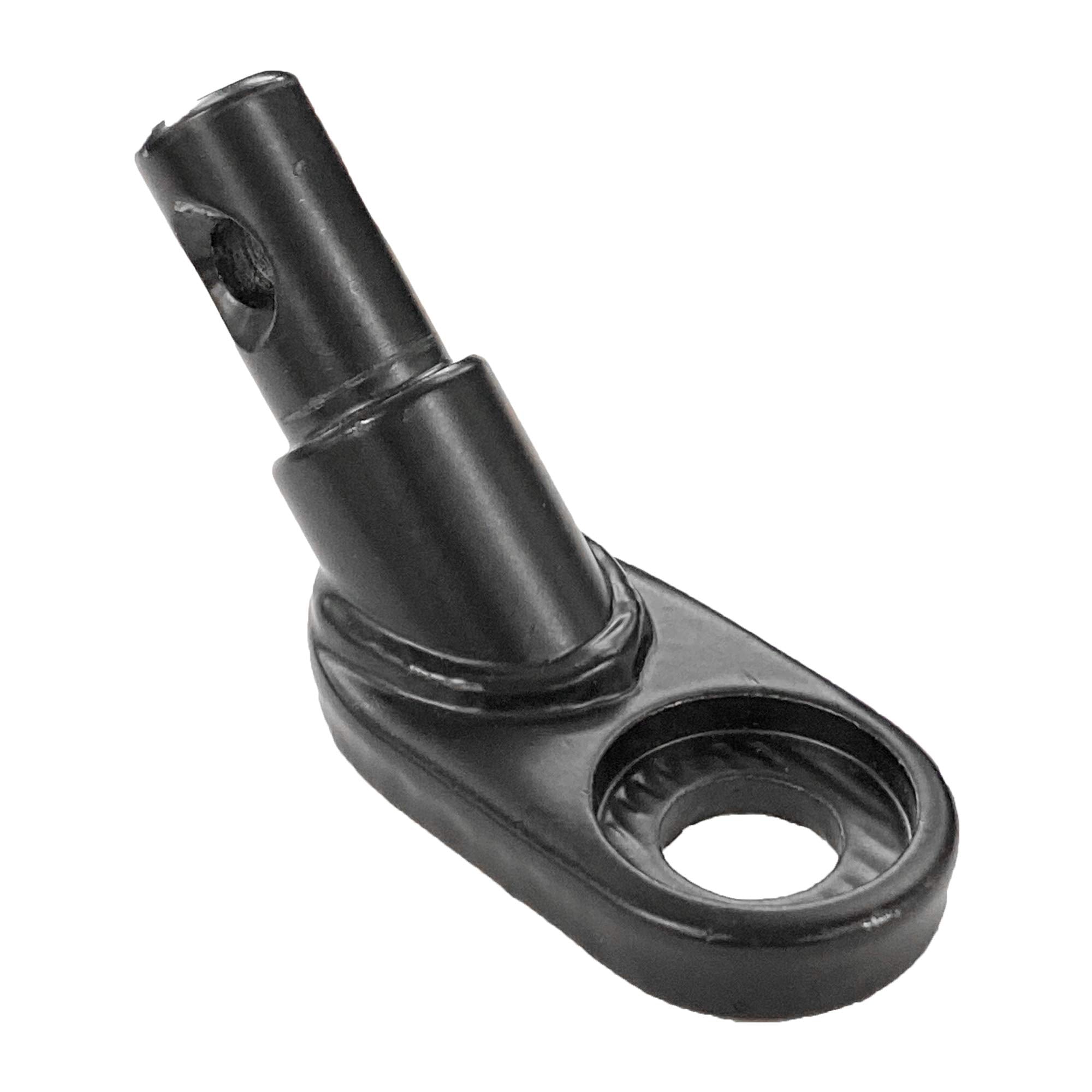 Retrospec adapter mounted on bike axle showing easy permanent attachment and quick hookup