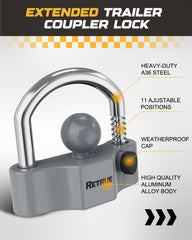 RETRUE keys with rubber cap keeping out moisture for reliable operation