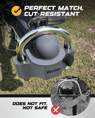 RETRUE detailed view of lock cylinder demonstrating anti-pick protection