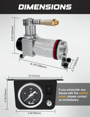 RETRUE control panel closeup showing easy in-cab inflation and precise pressure control