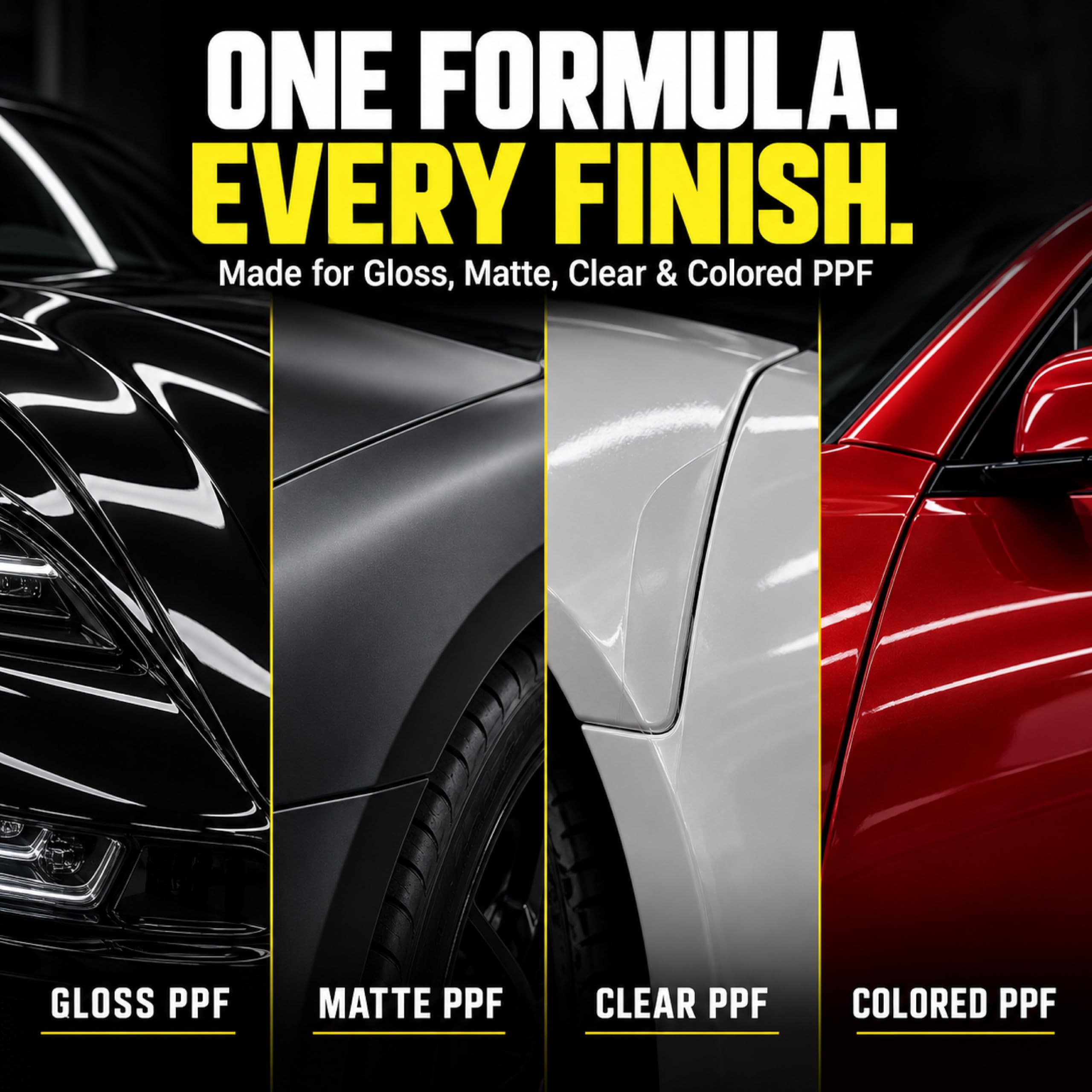 Rev Auto sprayed on windshield PPF to show coverage and scale on vehicle