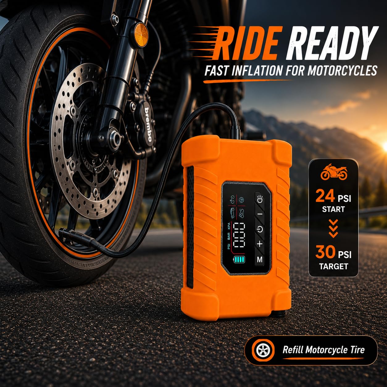 Revv Gear beside a water bottle to show compact size and easy carry