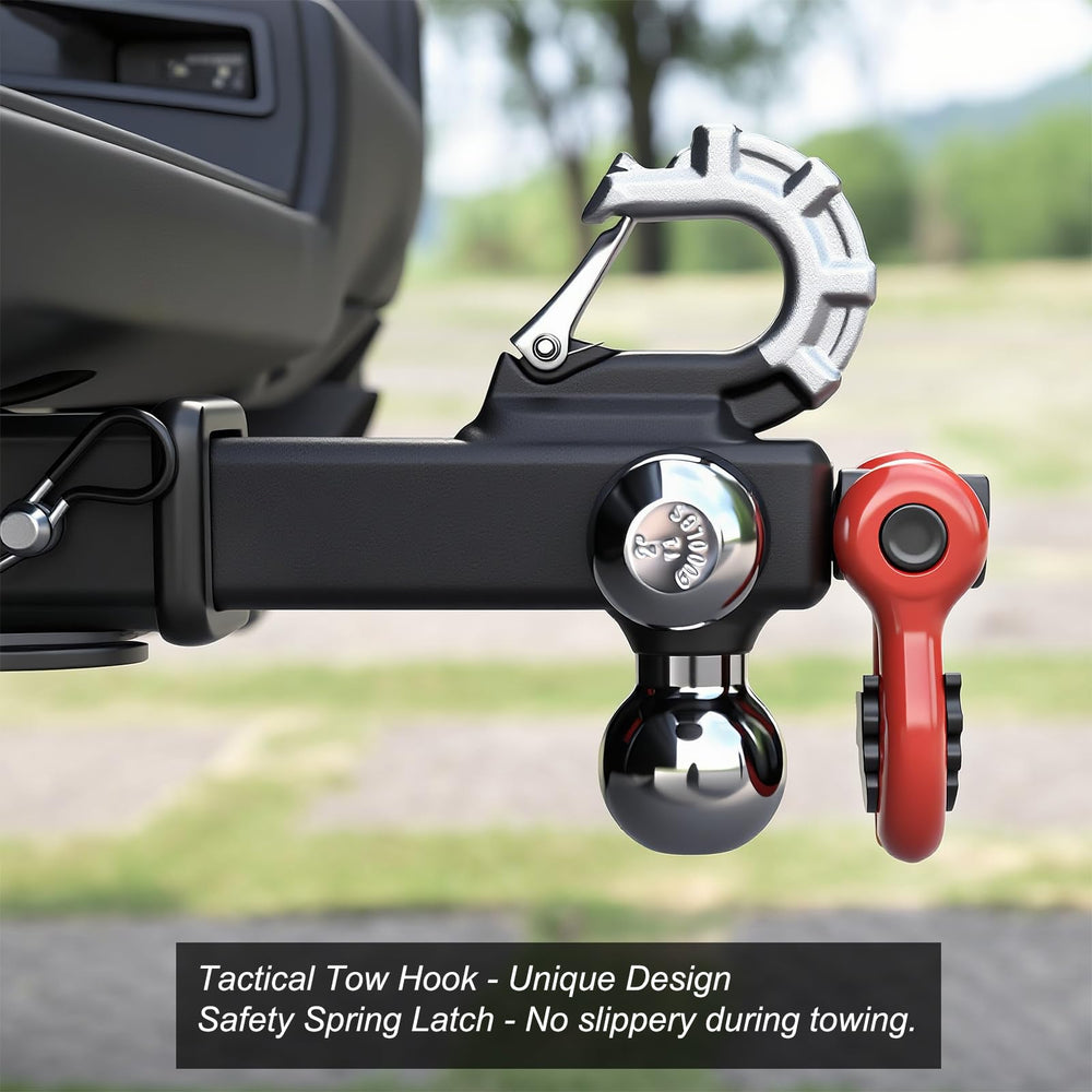 REYSUN welded tow hook joint close-up showing reinforced welds for dependable towing
