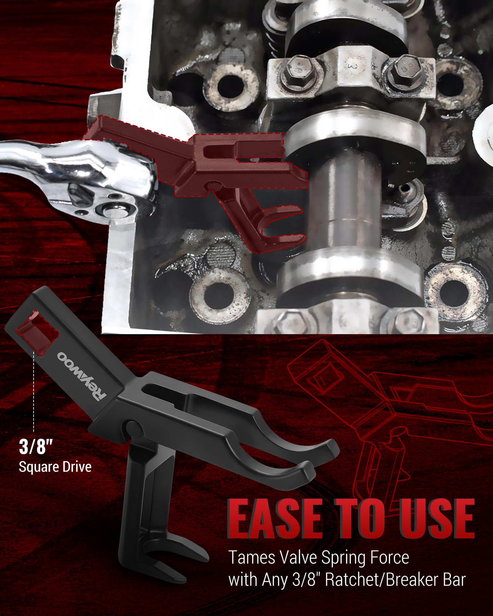 Reywoo case open with organized layout for easy transport